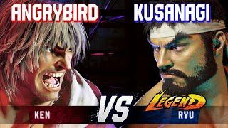 SF6 ▰ ANGRYBIRD (Ken) vs KUSANAGI (Ryu) ▰ High Level Gameplay