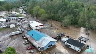 Bakersville, NC Drone Aerial After Historic Hurricane Helene Flood | September 27th 2024