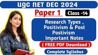 UGC NET DEC 2024 : Paper 1 by Divya Gautam । Research Aptitude Meaning , defination & Characteristic