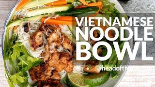 Vietnamese Noodle Bowl with Chicken