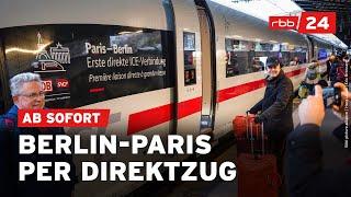 Berlin-Paris in acht Stunden: Neue ICE-Verbindung gestartet