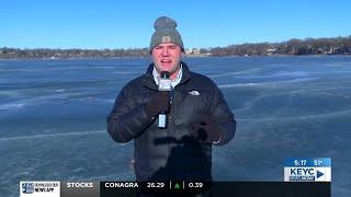 Meteorologist Daniel Sawicki was at Budd Lake in Fairmont today as they set a new record high tod...