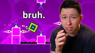 First Time Geometry Dash.. How Hard Could It Be?!