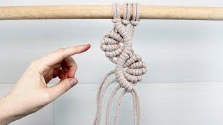 DIY Macrame Leaf and Vine Pattern | Intermediate Macrame