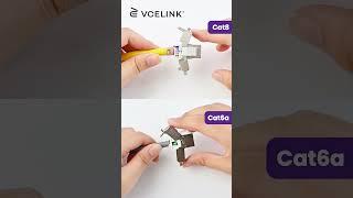 How to Use Toolless Keystone Jacks? Cat6a  Cat8.#shorts #rj45 #cat6a #cat8 #keystonejack #ethernet