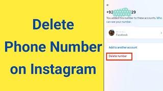 how to delete phone number on Instagram | how to delete Mobile number on Instagram #instagram