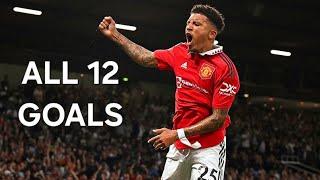 Jadon Sancho All 12 Goals For Manchester United.