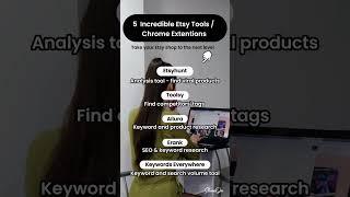 TOP 5 ETSY KEYWORD, SEO & PRODUCT RESEARCH TOOLS FOR SELLERS + CHROME EXTENSIONS | ShineOn #shorts