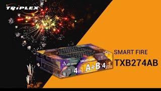 FAJERWERKI TXB274AB 285S 0.8''-1.2'' BATERIA SMART FIRE F2 TRIPLEX FIREWORKS