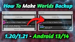 How To Backup Worlds In Minecraft Pocket Edition | External Or Application Worlds Backup And Restore