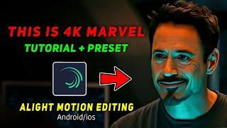 This is 4K MARVEL TUTORIAL || ALIGHT MOTION || Android/ios || @TechGrow_001