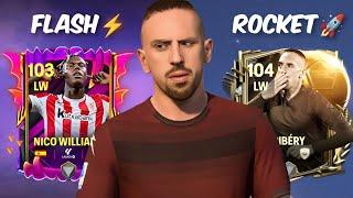 BALLON D'OR RIBERY AND 103 OVR NICO WILLIAMS REVIEW FC MOBILE  BEST LW IN FC MOBILE || LION