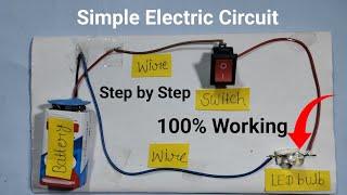 Simple Electric Circuit Working Model of Science Project for School Exhibition | Shivam Projects |