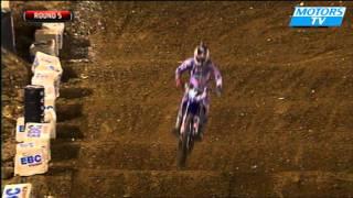 James Stewart  crashes from 2012 AMA Supercross 2012