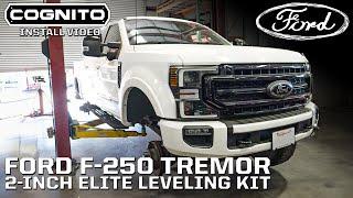 Cognito 2-Inch Elite Leveling Kit with Fox Factory Series RR 2.5 Shocks for Ford F-250 & F-350