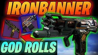 NEW Ironbanner Weapon Rolls YOU WANT | Tinashas Mastery And Archons Thunder God Rolls | Destiny 2