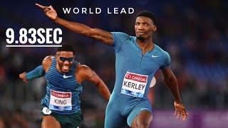 Fred Kerly World Lead 9:83SEC Easy at USATF Trials #athletics  #trackandfield