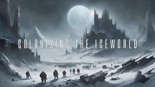 COLONISING THE ICEWORLD | Winter Ambience with Cosmic Wind & Blizzard Sounds | ASMR