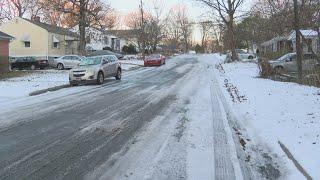 Icy roads keep some in Greensboro neighborhoods stuck at home: "It's dangerous"