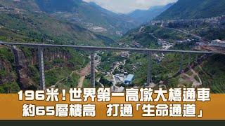 金陽河特大橋196米！約65層樓高  被認證為世界第一高墩