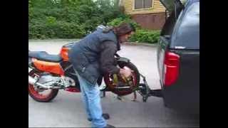 (UP-DATED)MOTORCYCLE LOADING  BIKE CARRIER.wmv