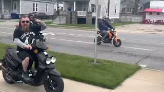 989 Scooter Gang #bikelife #scooter #minibike #michigan #baycity #saginaw