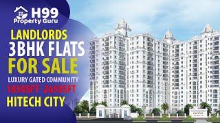 Madhapur 3BHK Flats For sale | Hitech City/Kondapur Luxury Gated Community Flats for sale  Hyderabad