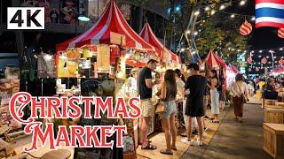 [4K UHD] Walking around K Village Community Mall and Christmas Market in Bangkok