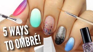 5 Ways To Get Ombre / Gradient Nails!