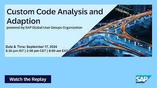 Custom Code Analysis and Adaption I Move to Cloud ERP I 24.09.17