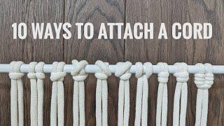 HOW TO ATTACH MACRAME CORD