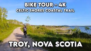 Troy, Nova Scotia: Cycling Adventure Along the Ceilidh Coastal Trail in Stunning 4K! ‍️