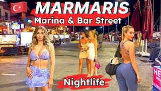 MARMARIS 2023 : MARMARIS MARINA & BAR STREET 4K WALKING TOUR #marmaris