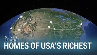 Where the richest 20 people in the US live