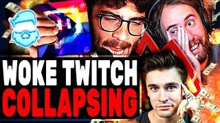 Twitch COLLAPSES Revenue Down 95% As WOKE  Finally BACKFIRES! Hasan Piker Blames Asmongold Of Course