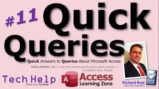 Microsoft Access Quick Queries #11. Separate Tables for Years, Ambiguous Name Detected, More!