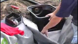 Создание декоративного водопада с ПВХ пленки