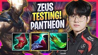 ZEUS TESTING PANTHEON IN KOREA SOLOQ! - T1 Zeus Plays Pantheon TOP vs Twisted Fate! | Season 2024