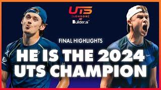 The Demon Alex de Minaur vs The Viking Holger Rune | UTS London by Builder ai 2024