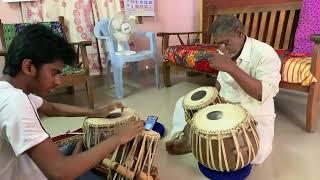 Tabla Master Thulasi Dasan teaching a lesson to Lydian Nadhaswaram️