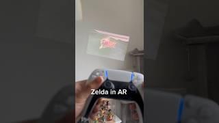 Playing games in AR #augmentedreality #retrogaming #zelda #dragonball