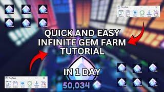 "INSANE" Anime Vanguards Infinite Gems Macro Making 40K Gems Everyday