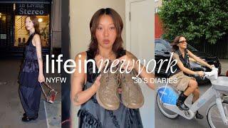 life in nyc vlog | freelance life, NYFW, fav spots to shop vintage, cute cafes, 30's diaries