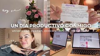 UN DIA PRODUCTIVO CONMIGO| universidad, parciales, skincare, clases, MedStudent