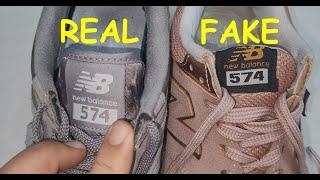 Real vs. Fake New Balance 574 sneakers. How to tell original New Balance 574 core shoes