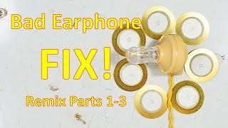 Crystal Radio--Bad Earphone Diagnosis & Fix (Remix Pts 1-3)(4K)