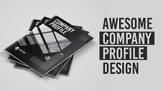 Awesome Company Profile Design #1 - Speed Art