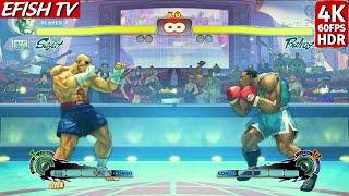 Sagat vs Balrog (Hardest AI) - Ultra Street Fighter IV