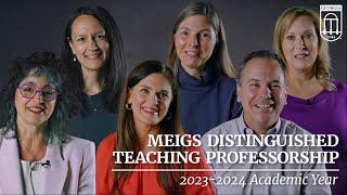 2024 Meigs Distinguished Teaching Professors