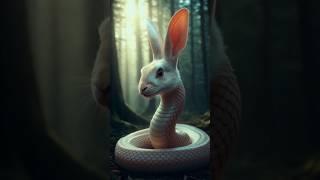 Rabbit & Snake Fusion: Speed Meets Stealth!  #shorts #fusion #hybrids